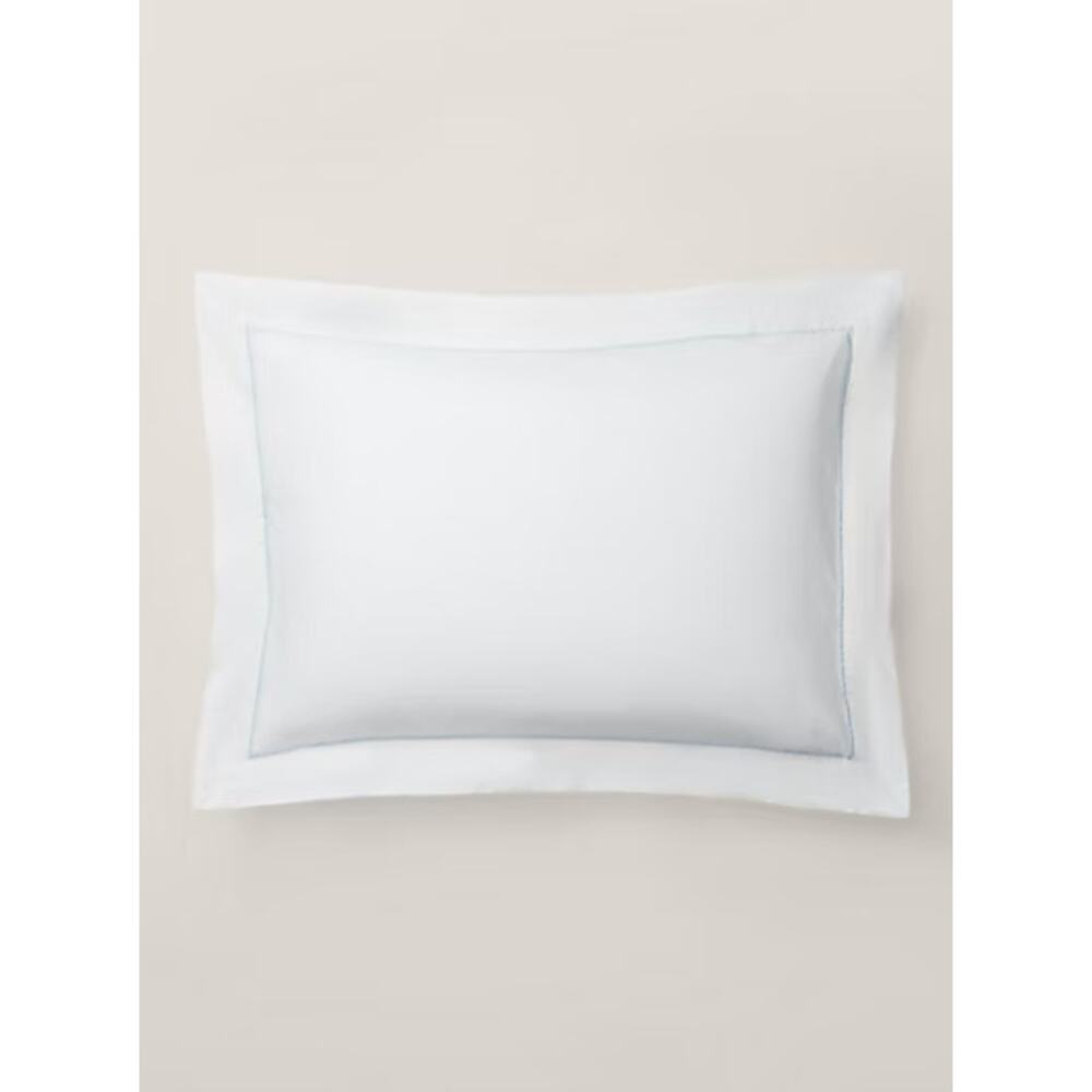 New Ralph Lauren Organic Cotton Palmer Percale One Standard Sham Sky Blue 73